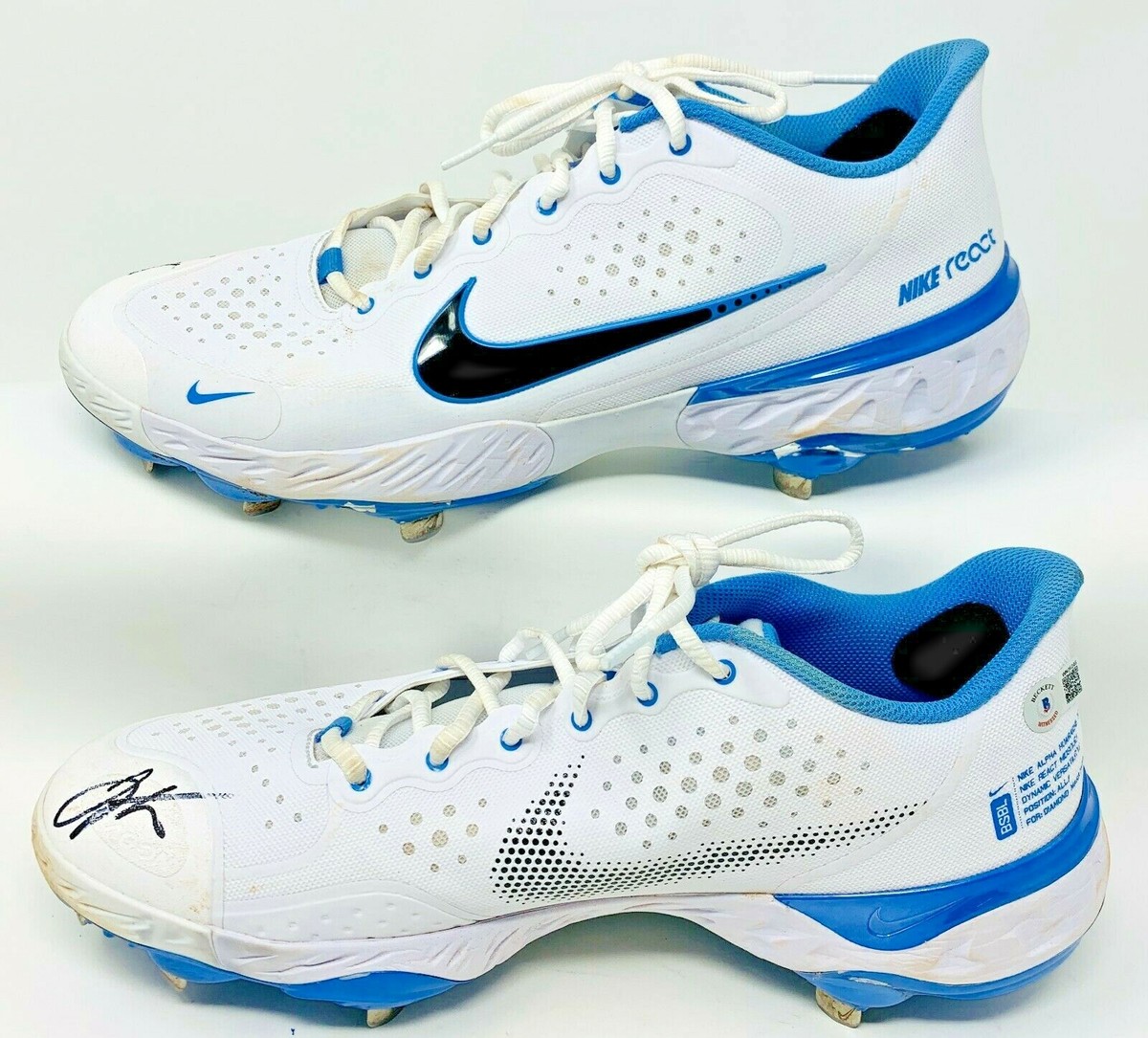 Reds Joey Votto Signed Game Used MLB Nike Cleats Beckett BAS