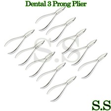 10 Pieces 3 Prong Pliers New Orthodontic Dental Instruments