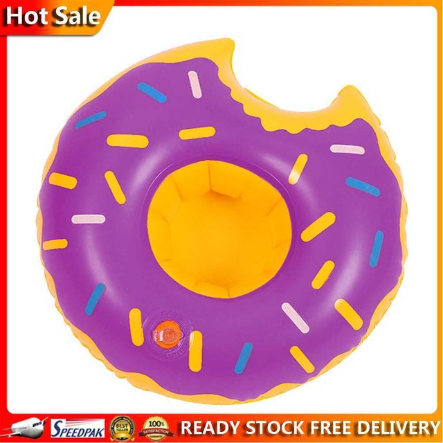 LYEAA Aufblasbarer Getr?kebecherhalter Donut Getr?keglashalter St?der Schwimmend LYEAA Aufblasbarer Getr?kebecherhalter Donut Getr?keglashalter St?der Schwimmend