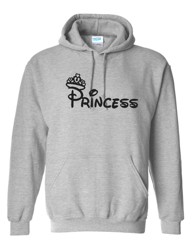 Princess Slogan Unisex Printed Hooded Sweatshirt - Picture 4 of 16