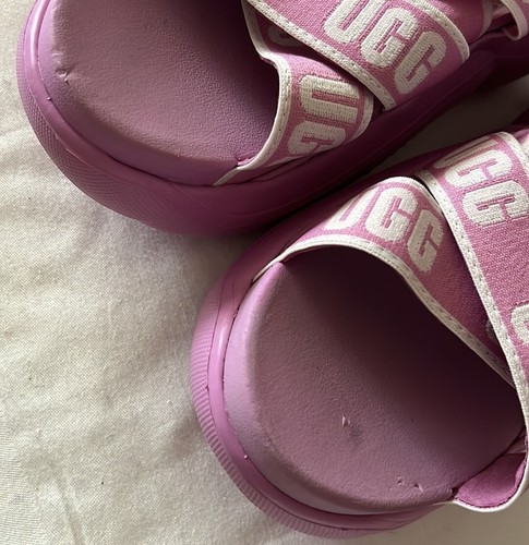 ugg la Cloud Sandalen rosa Wildblumen Logo 1110090 Größe 8 Neu - Bild 9 von 9