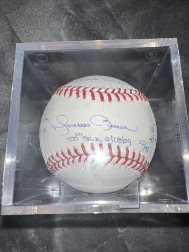 Mariano Rivera Signed Inscribed Stats Vintage MLB Baseball Limited ED 22/42 COA - Picture 2 of 14