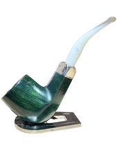 Peterson Rugby Army Green B53 Quarter Bent Billiard - Made In Ireland