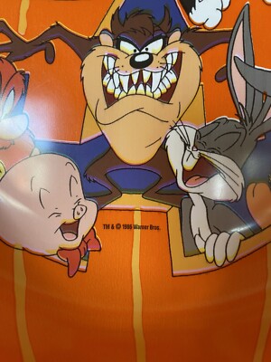 1996 WARNER BROS LOONEY TUNES FILM LARGE Halloween Candy BOWL BUGS