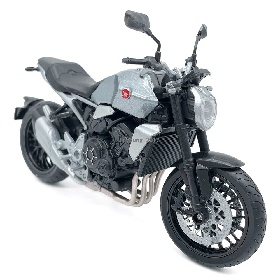 1:12 2021 Honda CB1000R modelo de motocicleta diecast motocicleta juguete para niños gris Foto 4 de 4