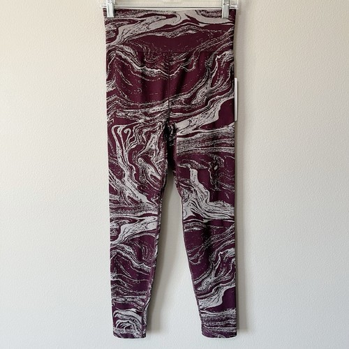 Athleta 2 Piece Set Aurora Shine Bra and Tights Spiced Cabernet Size Medium NEW - Picture 8 of 15