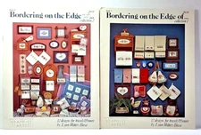 Lot 2 Bordering on the Edge Collection 1 & 2 Cross Stitch Leaflet Graph It Arts