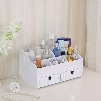 Multi Function Cosmetic Storage Box Desk Makeup Organizer Lipstick