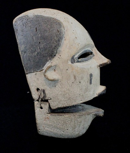Art Africain African Mask Masque Ogoni "Clap" et Socle sur Mesure - 19 Cms - Photo 3 sur 8