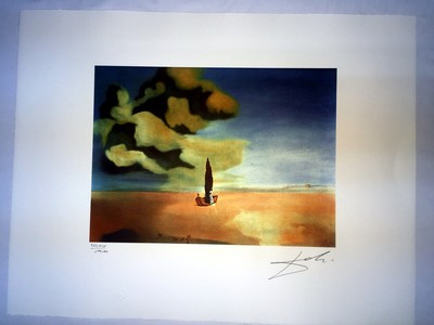 Salvador Dali cm 50x65 carta BFK RIVES firmato a matita edizione Joplin France