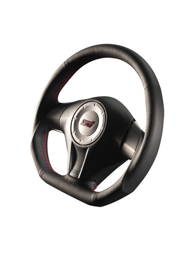 DAMD STEERING WHEEL For IMPREZA WRX-STI GR GV (A ~) 07/12 Red