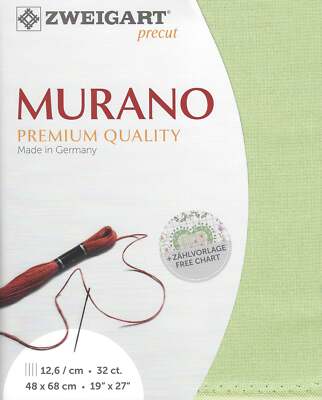 Precut Zweigart Murano 32 count Sage Green 3984/6083