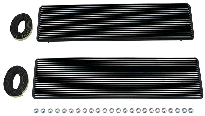 1967 1968 1969 1970 1971 1972 Chevrolet Camaro Nova SS KIT DE PERSIANAS DE VENTILACIÓN DE CAPÓ Foto 3 de 4