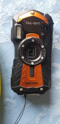 Ricoh WG-70 16 MP Digital Camera - Black/Orange | eBay