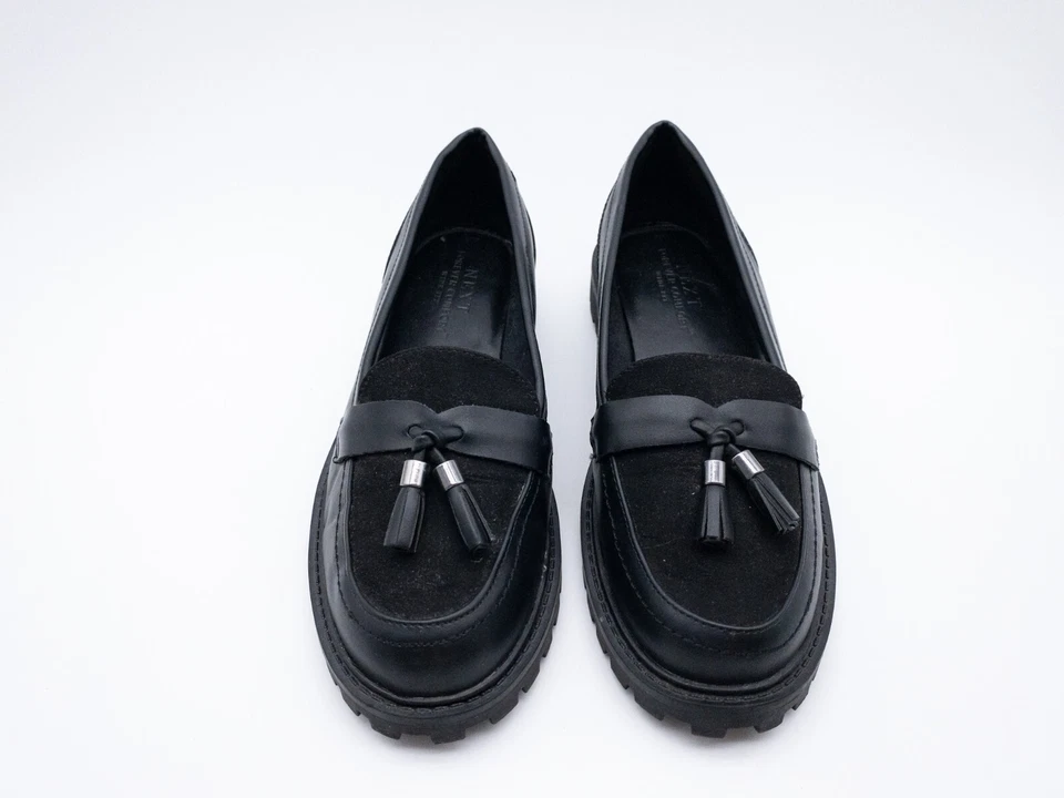 NEXT Zapatos De Mujer Slipper Loafer Negro Talla 38 EU Art 16761-98 - Imagen 3 de 3