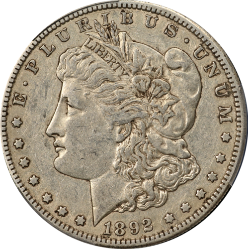 Dólar de plata Morgan 1892-S PCGS XF40 gran atractivo ocular golpe fuerte - Imagen 1 de 4