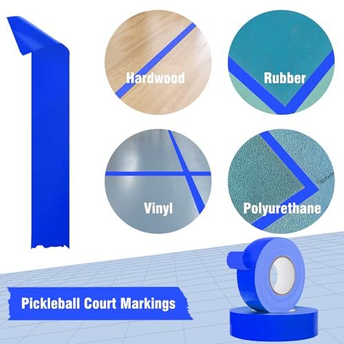 230 Feet Outdoor Pickleball Court Tape, 2 Inches Wide, Pickleball Court