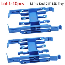 Lot 0GW1T5 Caddy Dell T3620 T3630 T3640 T3650 T3660 3.5" to Dual 2.5" R5 2 x SSD