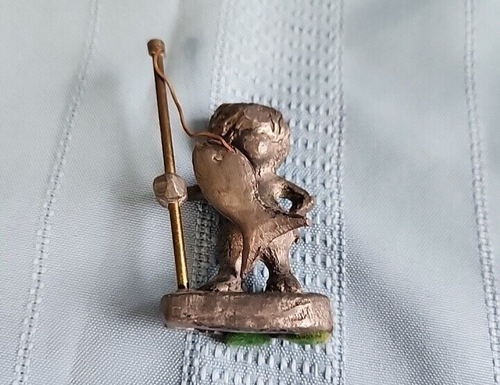 Vintage Pewter People 1960's BOY CAUGHT FISH NOT SIGNED - Picture 2 of 10