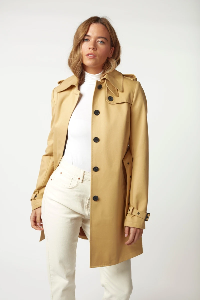 Women s Windsor Trench Rain Coat Beige