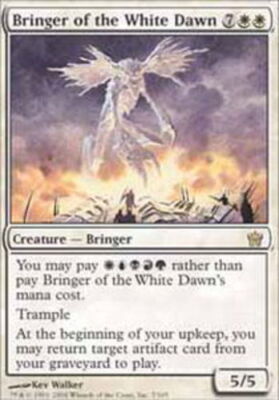 Fifth Dawn Bringer of the White Dawn x1 Moderate Play, English Magic Mtg  M:tG