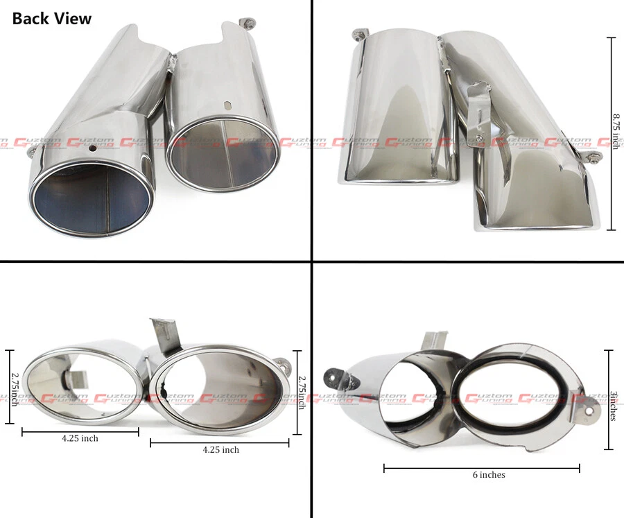 Silenciador de escape de punta cuádruple para Honda Accord Sport Touring Akasaka 18-2022 Foto 4 de 4
