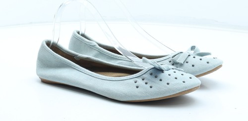 New Look Girls Blue Polyester Ballet Flat UK 8 EU 42 - Picture 4 of 12