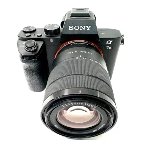 Sony a7II 24.3MP FF Mirrorless Camera w/ E 18-135mm OSS Lens-BLACK (SC=30,627)