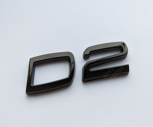 Gloss Black Rear Badge Letters for Volvo D2 XC40 Cross Country C30 S60 V60 - Picture 3 of 3