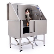 50" Pet Dog Grooming Bath Tub Professional Cat Dog Wash Shower Station 304 Steel