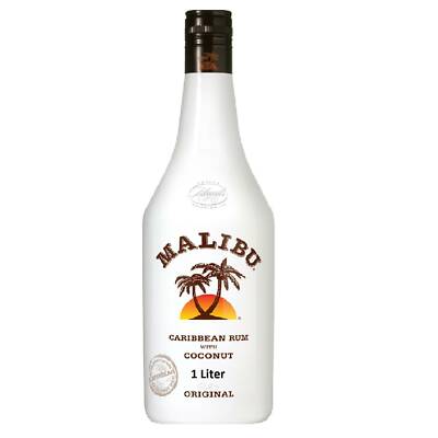 Malibu Coconut Likör Kokusnusslikör - 1 Liter Flasche / 21 % Vol