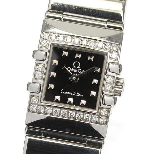 OMEGA Constellation Diamond Bezel black 