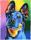 Australian Cattle Dog Original Art Print 9x12