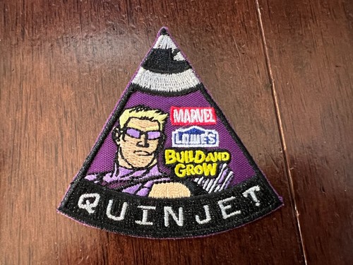 MARVEL AVENGERS LOWE'S BUILD AND GROW HAWKEYE QUINJET PATCH 2015 COMIC ART - Picture 1 of 3