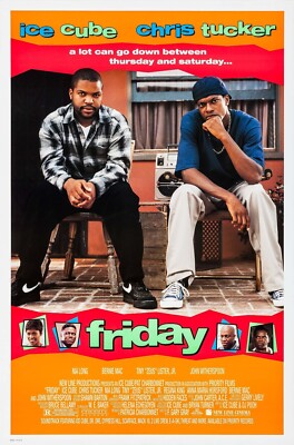 1995 Friday Movie Poster 11X17 Ice Cub Chris Tucker Craig Jones Smokey Deebo  