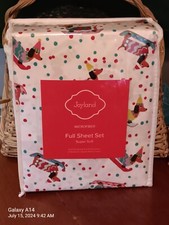 Joyland Holiday Dachshund Microfiber Full Sheet Set Super Soft Christmas Bedding