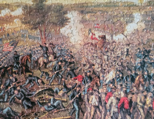 Vtg Springbok Jigsaw Puzzle Battle of Gettysburg PLZ4460 - 500 Piece COMPLETE! - Imagen 5 de 7