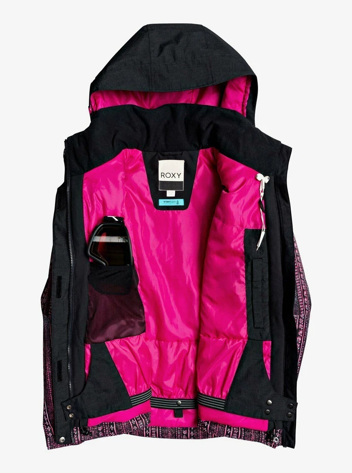 Roxy Jetty Block Snow Jacket Coat in True Black Don’t Be Shy Size S NWT - Image 3 of 4