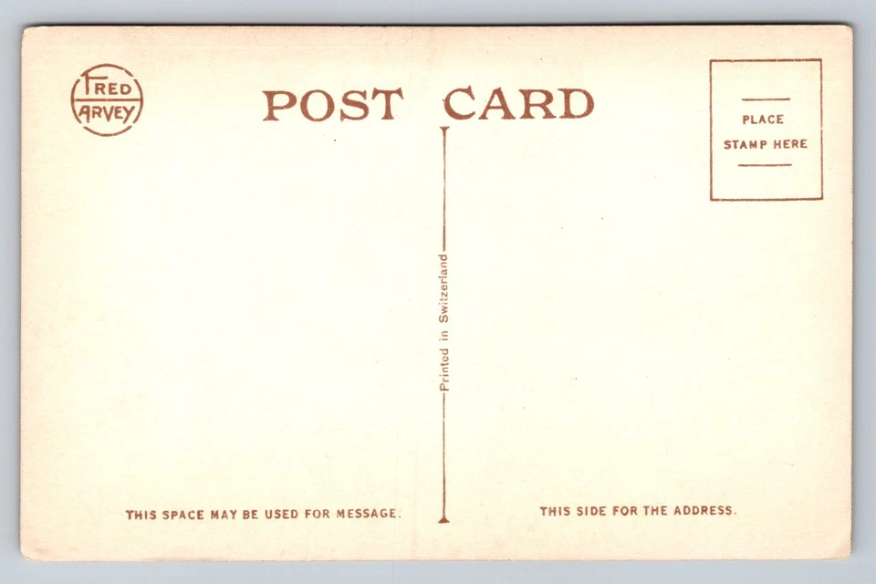 Switzerland Print Antique Fred Harvey Postcard Grand Canyon Arizona H-3243 - Image 2 of 2