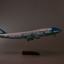 1/150 US Air Force 1 Airplane Model 47cm Plane Toy w/Undercarriage Voice Light