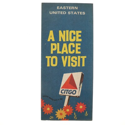 Eastern United States Travel Roadmap 1970 Citgo