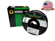 (Made in USA) Kiswel E71T-GS .035 in. Dia 10lb. Gasless-Flux Core Welding wire