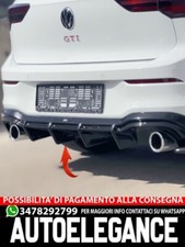 Hinterer Glänzender Schwarzer Diffusor Passend Für VW Volkswagen MK8 GTI 2020+