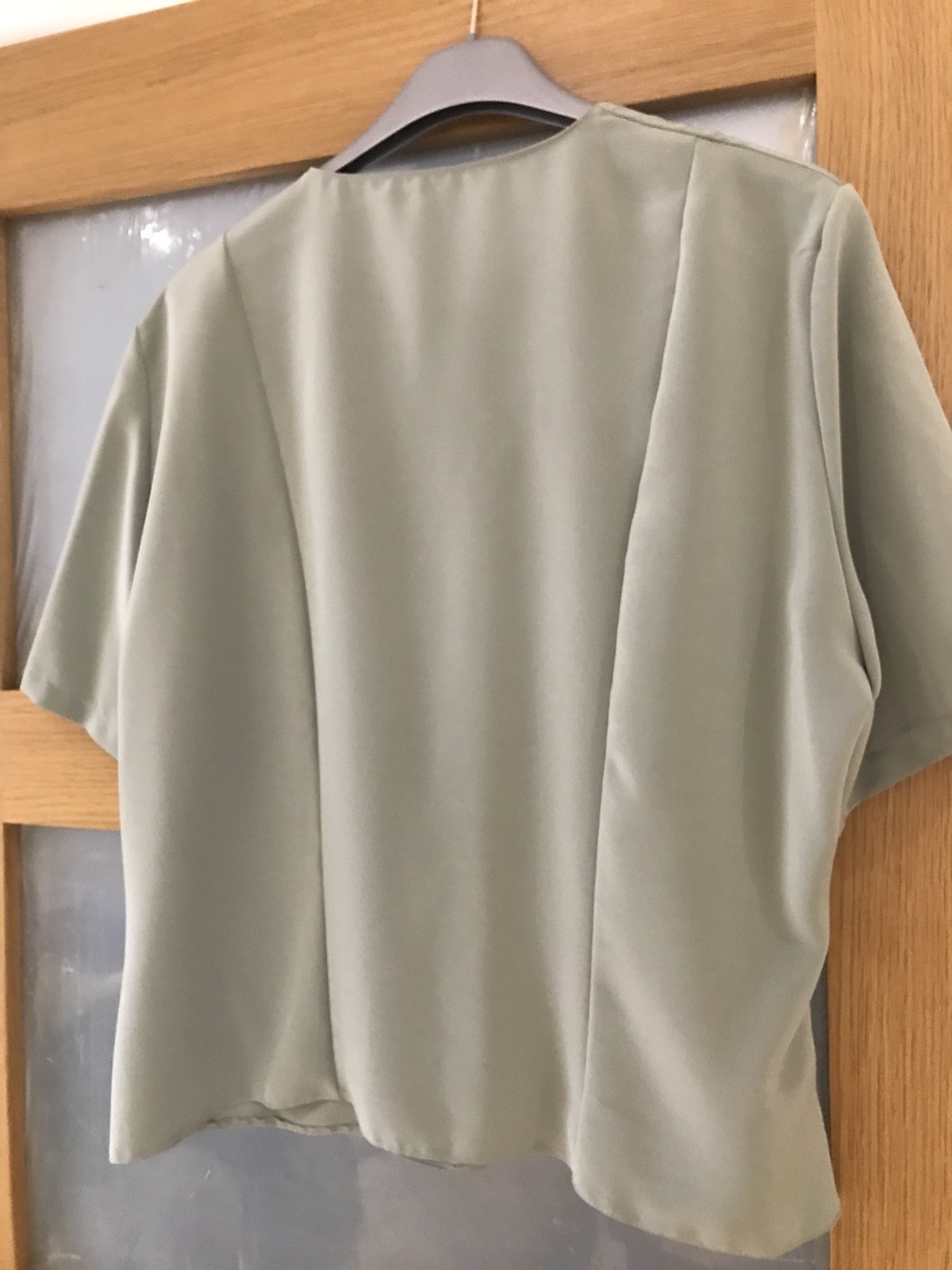 Sage Green M & S Vintage 1980's Top - Size 18 3