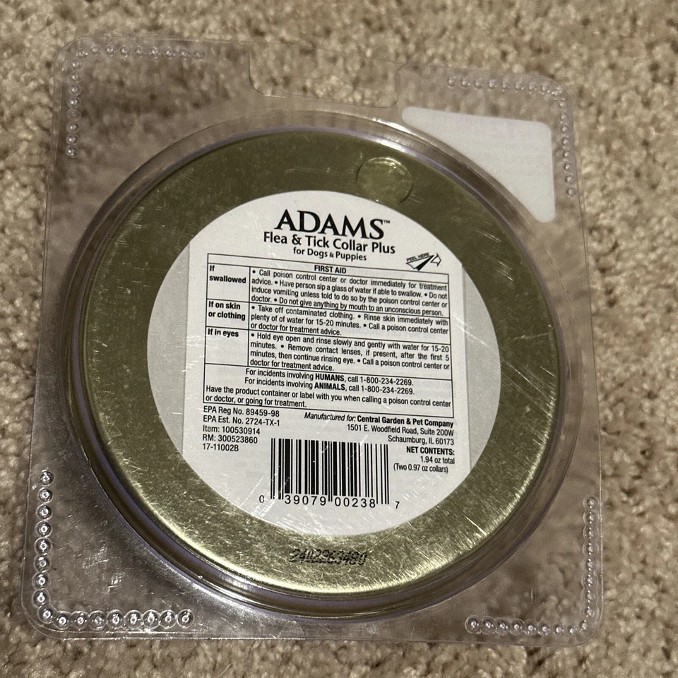 Adams Flea & Tick Collar Plus for Dogs & Puppies - 2 Collars - 12 Month Protect - Image 2 of 3