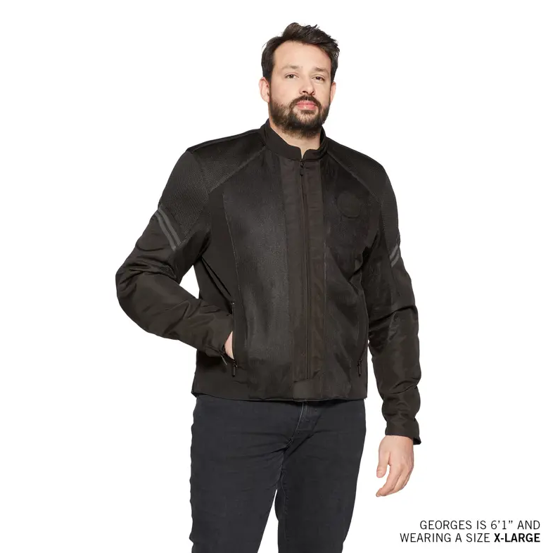 Indian Motorcycle Men's San Pedro Mesh Jacket Black 2864643 | eBay