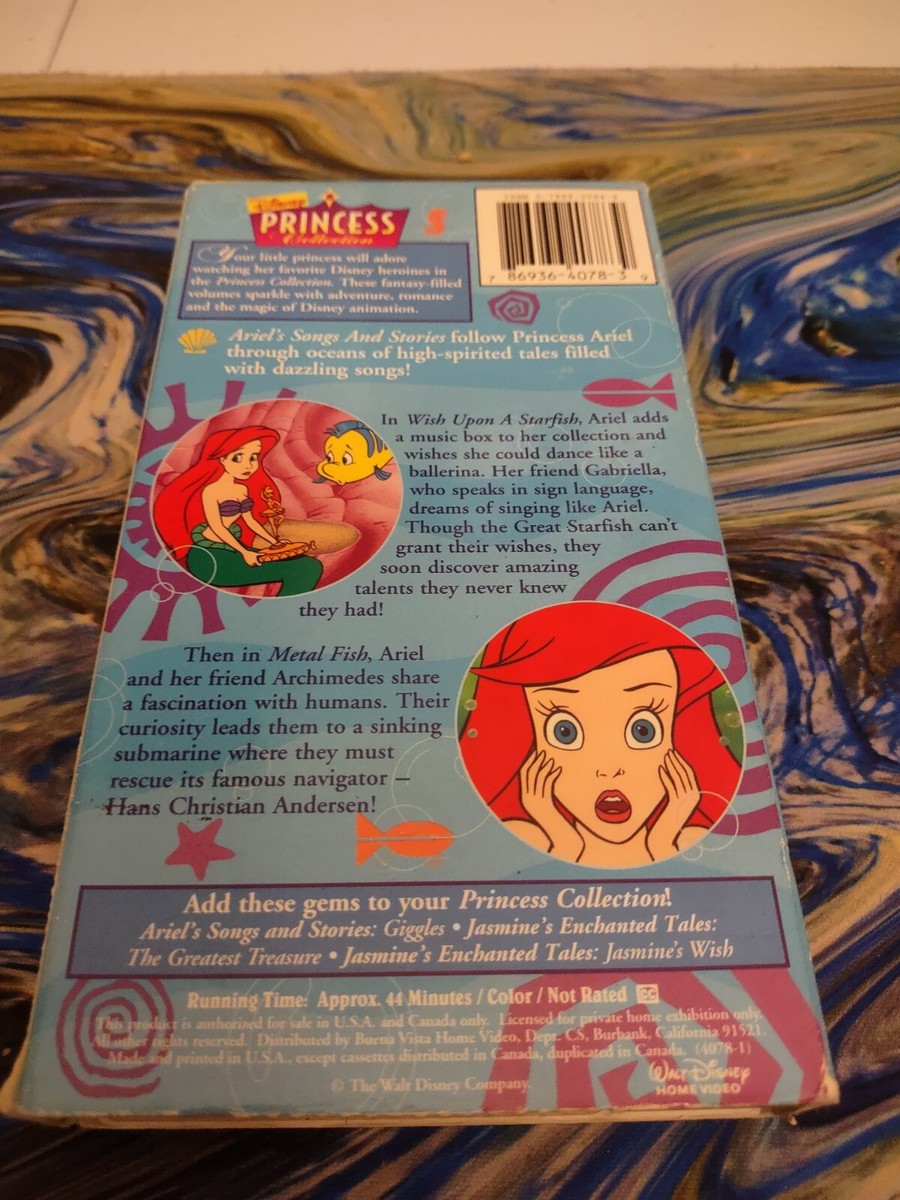 Disney Princess Collection Ariel’s Wish Upon A Starfish VHS | eBay