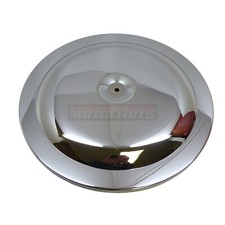 14 Round Chrome Steel Race Car Top Air Cleaner Lid Top Only Chevy Ford Moparsbc