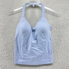 Bali #3008 Halter Tank Top Wired Padded Bra Adj Carolina Blue 34 36 38 B C D DD