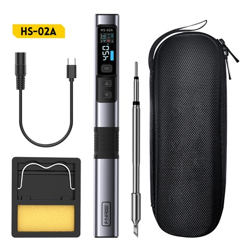 FNIRSI 100W portable smart soldering iron Adjustable Constant Temperature HS-02 - Picture 19 of 20